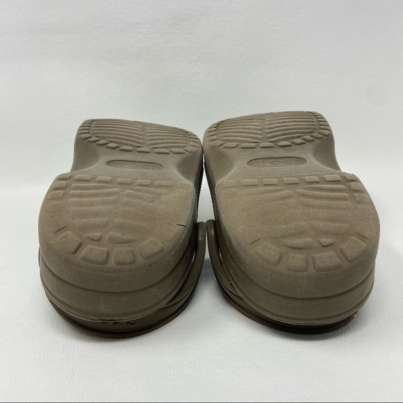 Crocs M8-9 W10-11 Brown Slip On Waterproof Outdoor Garden Sandals Clogs - Picture 12 of 15